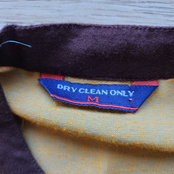 Dry Clean Only Lagenlook Mandarin Layered Maxi Dress Sleeveless Multicolor - Picture 9 of 9